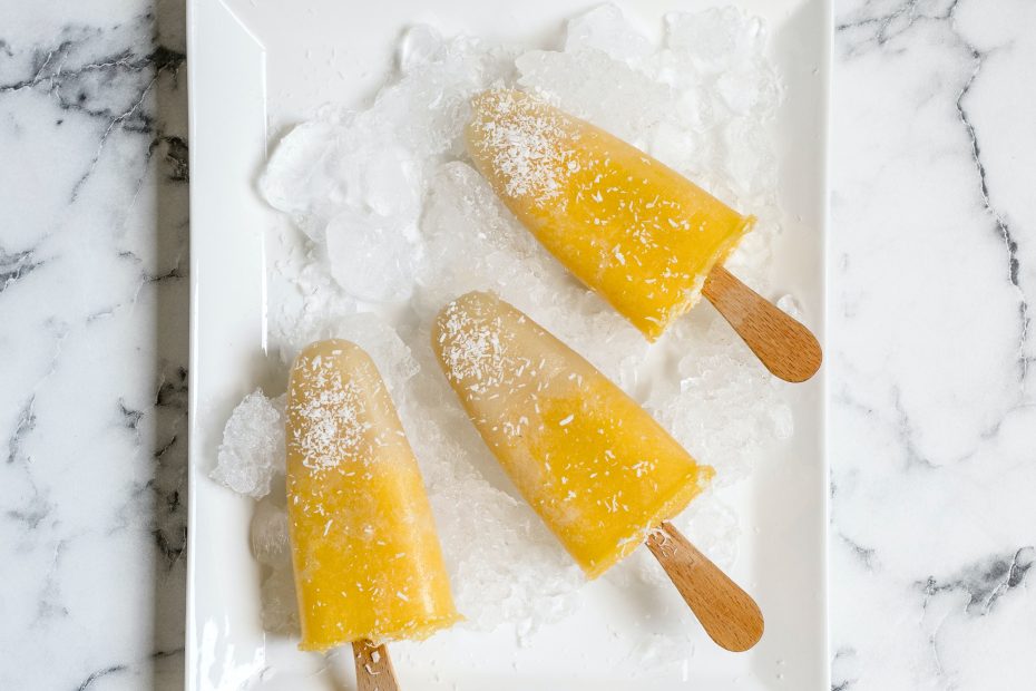 Earl Grey tea and peach popsicles.